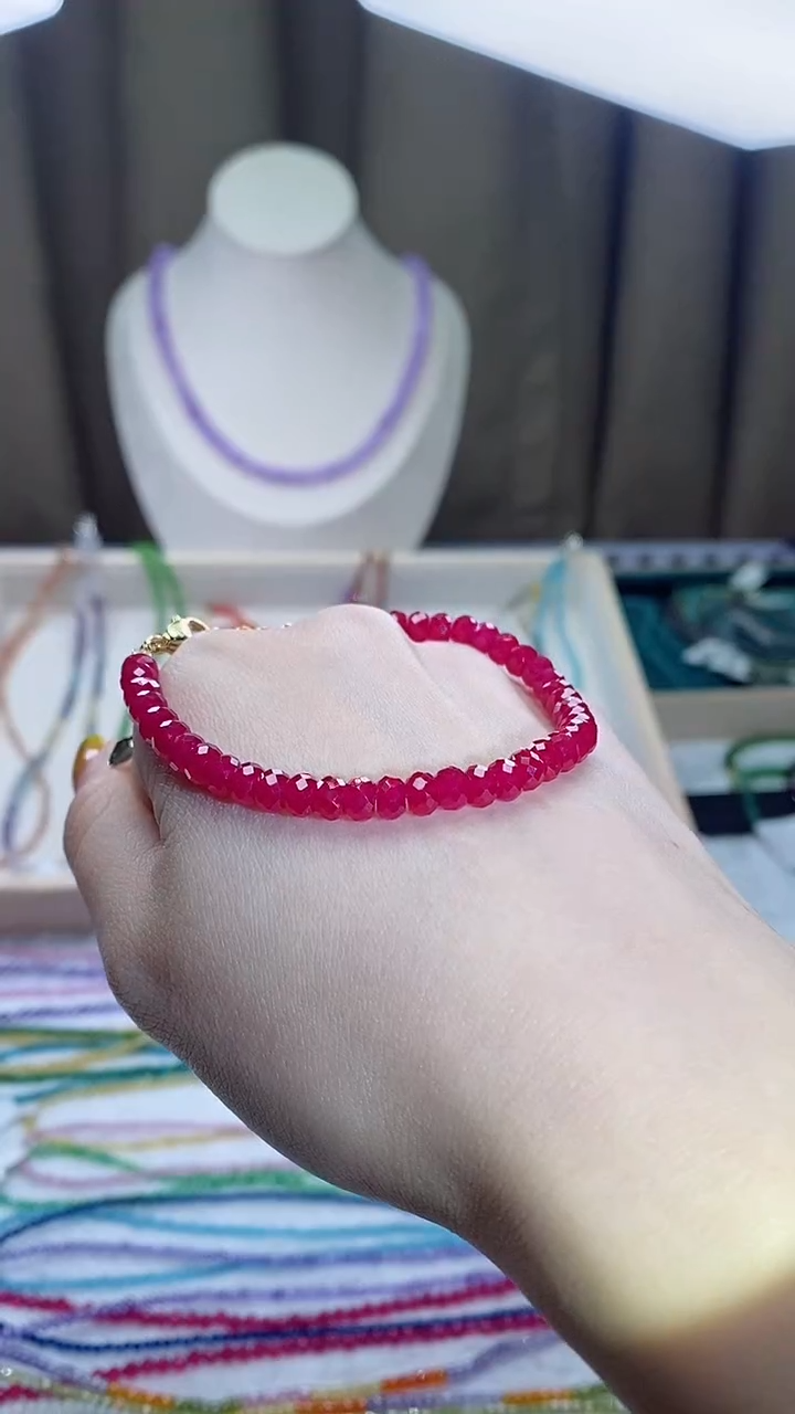 【闪购商品】红宝石手链14K金镶嵌诗宁甄选珠宝SYZB61