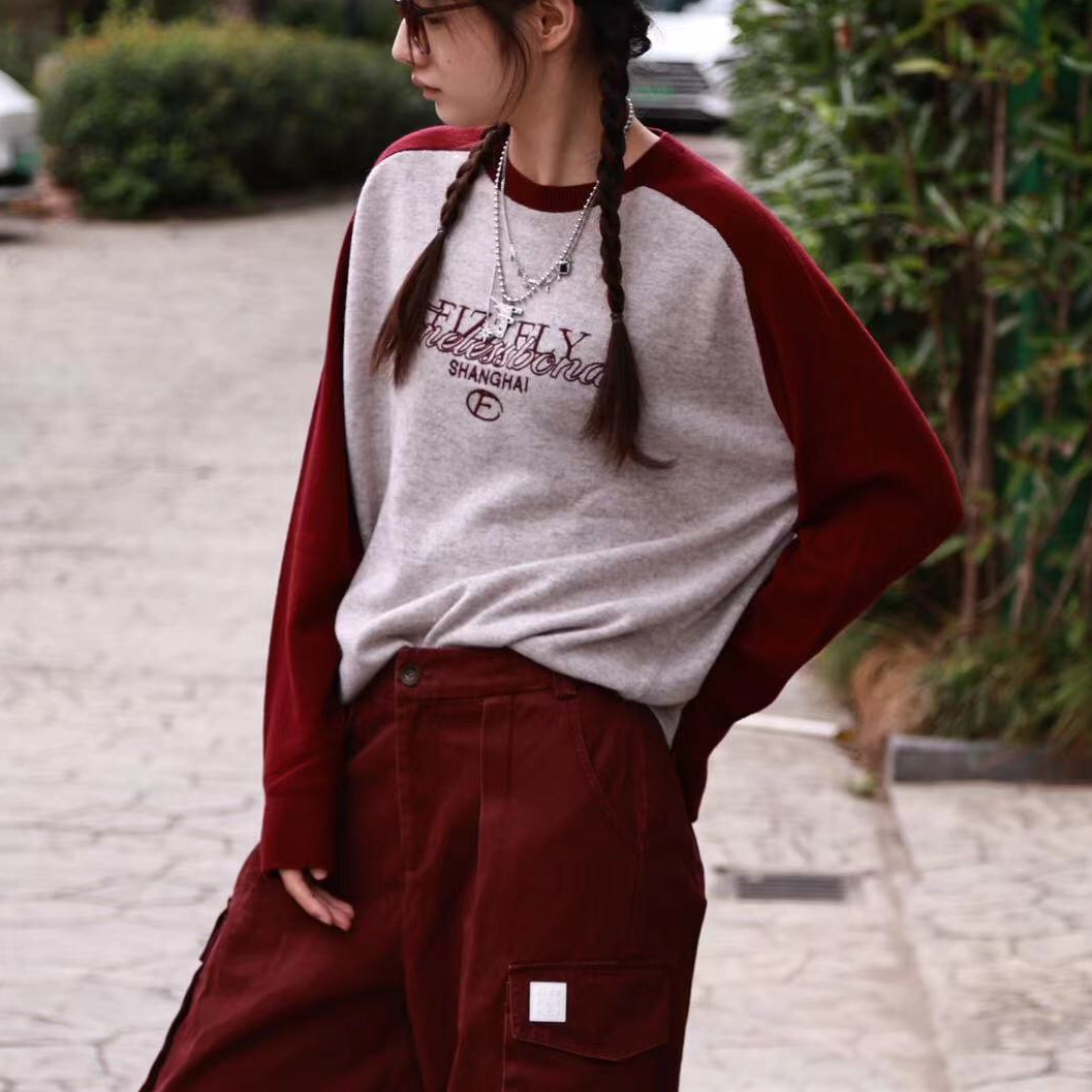 fizzfly  设计师品牌 粉丝福福 字母 羊绒衫22