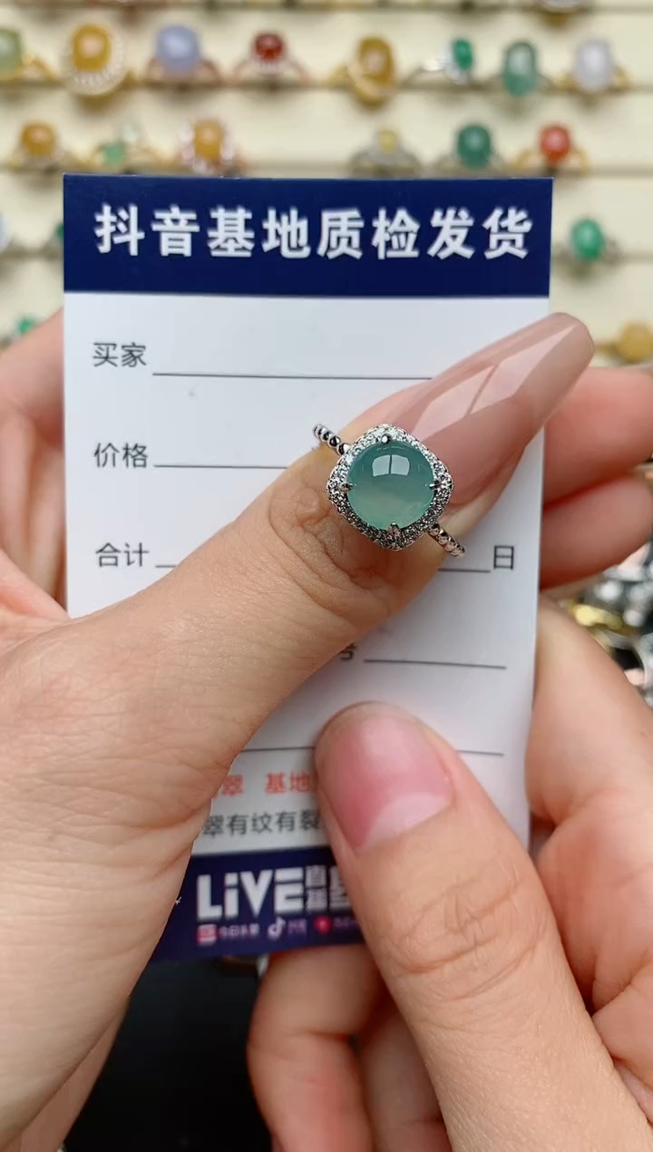 【闪购商品】翡翠戒指银S925镶嵌..............