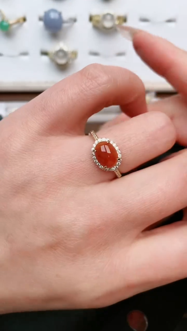 【闪购商品】翡翠戒指银S925镶嵌....