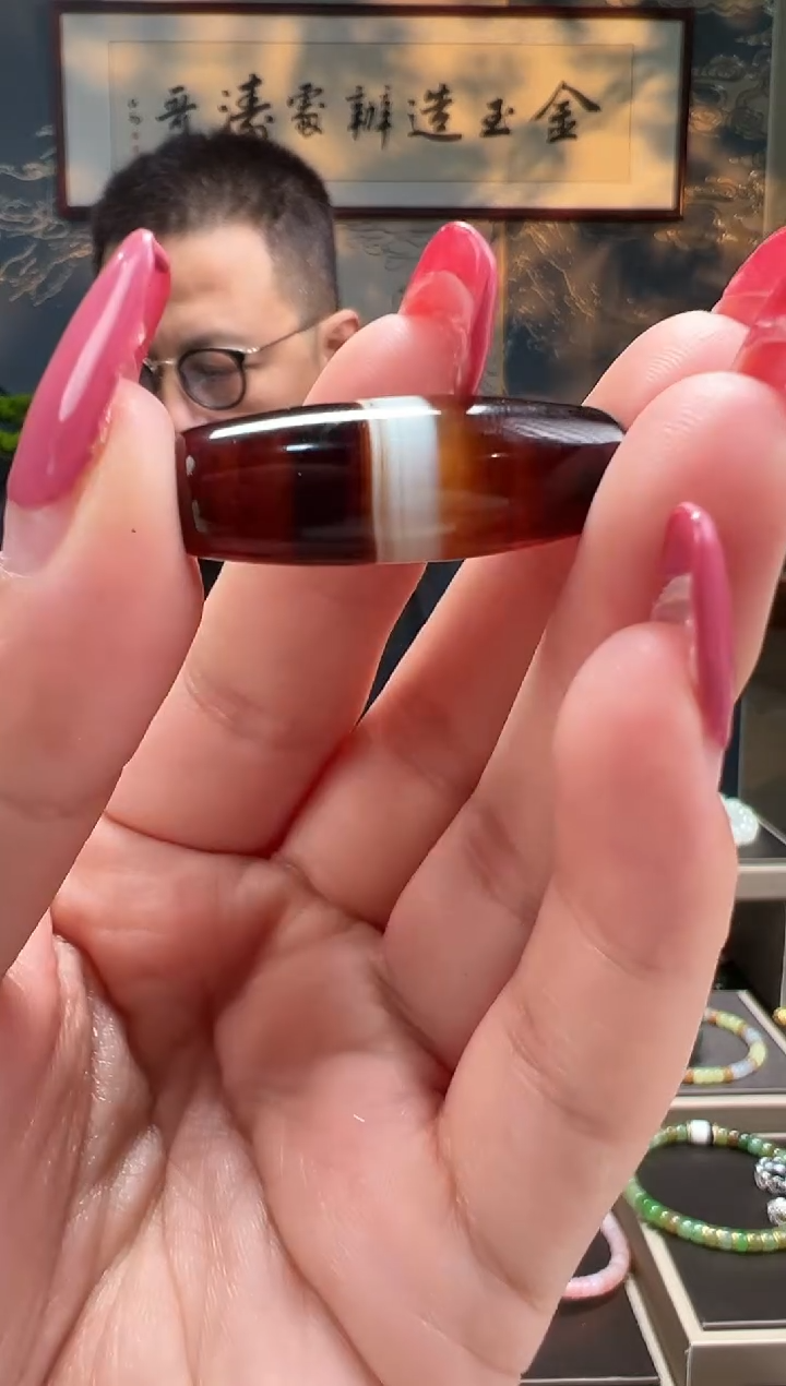 【闪购商品】玛瑙/玉髓珠子未镶嵌锁骨链卡32mm
