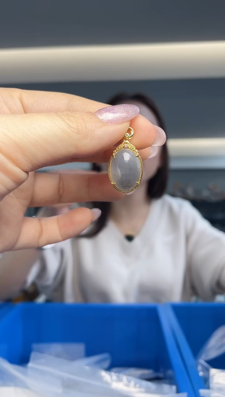 【闪购商品】和田玉`银S925镶嵌（多样性发一件）