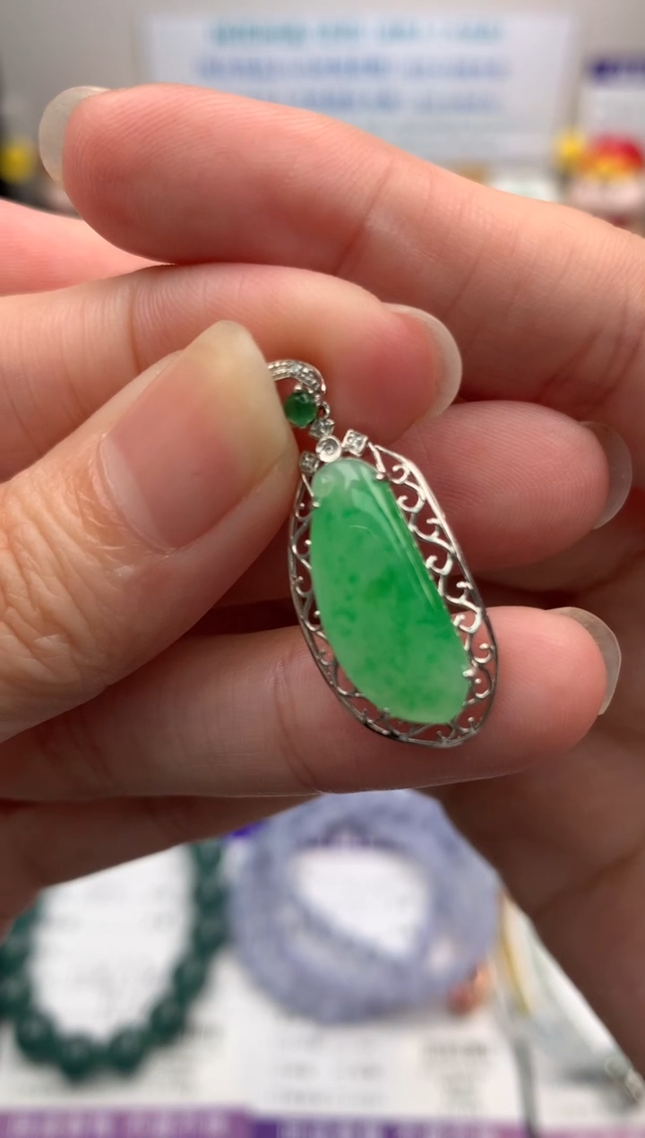 【闪购商品】定制翡翠18K金镶嵌模式推广期24小时鉴赏期