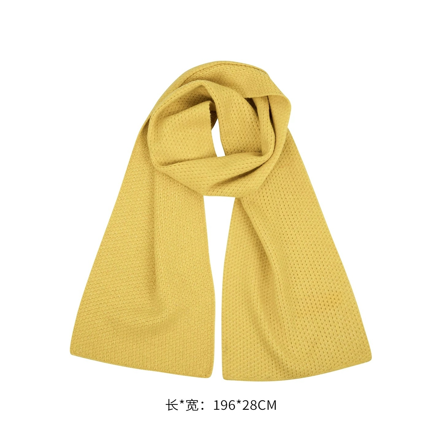 黄桃围巾            