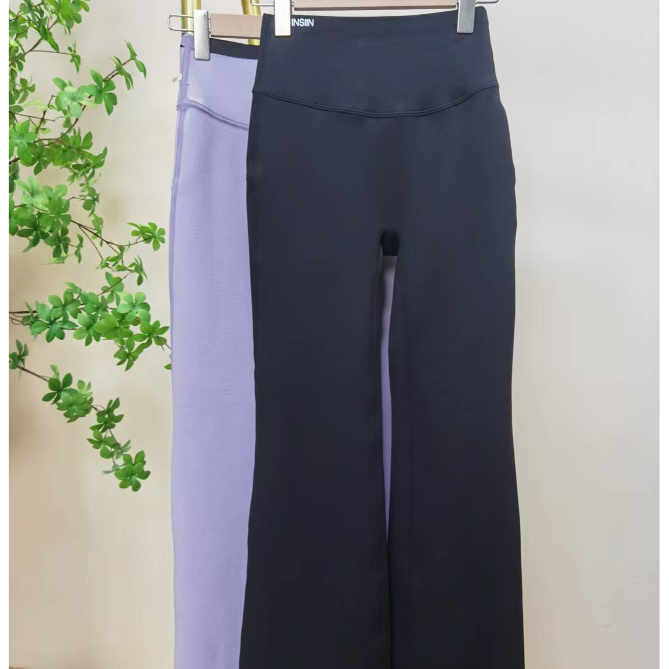 幂幂同款高腰长裤瑜伽裤喇叭裤