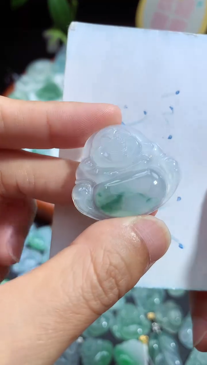 颈饰未镶嵌翡翠佛公