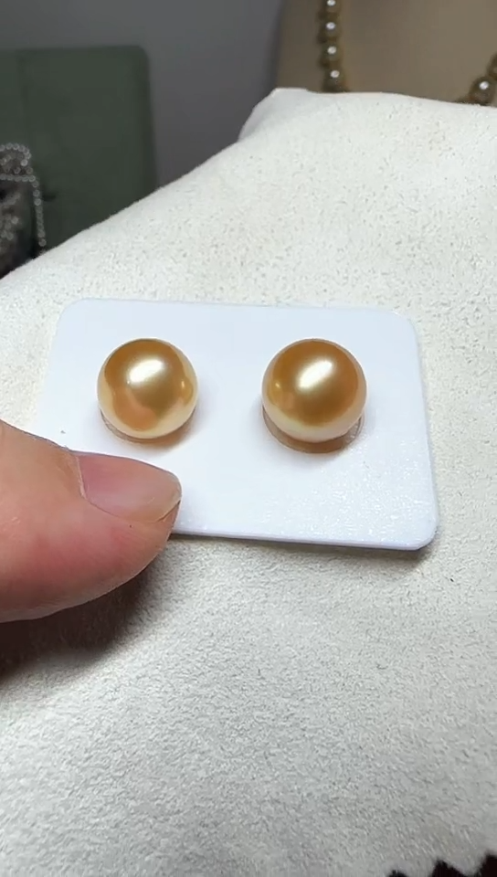 【闪购商品】海水珍珠耳饰18K金镶嵌海水珍珠 耳饰 18K金镶