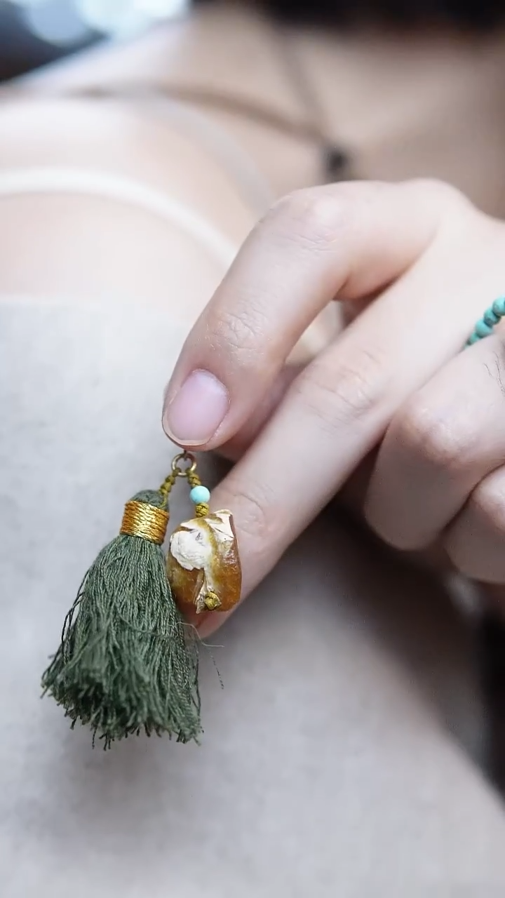 裸石琥珀未镶嵌蜜蜡滴流