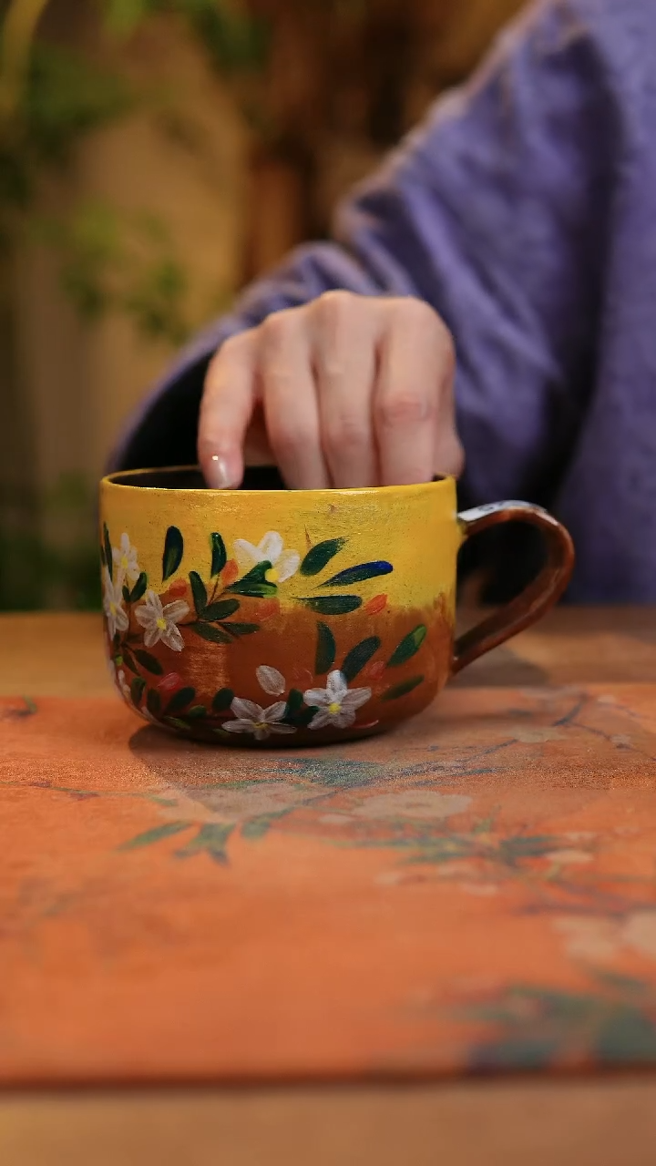 【闪购商品】瓷片1925景德镇手工手绘釉下彩高温瓷