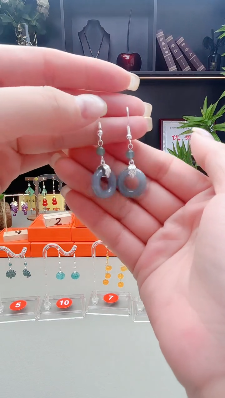 未镶嵌翡翠耳饰x34