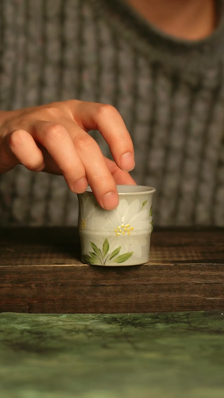 釉下彩手工手绘瓷器青诗集手工手绘瓷器