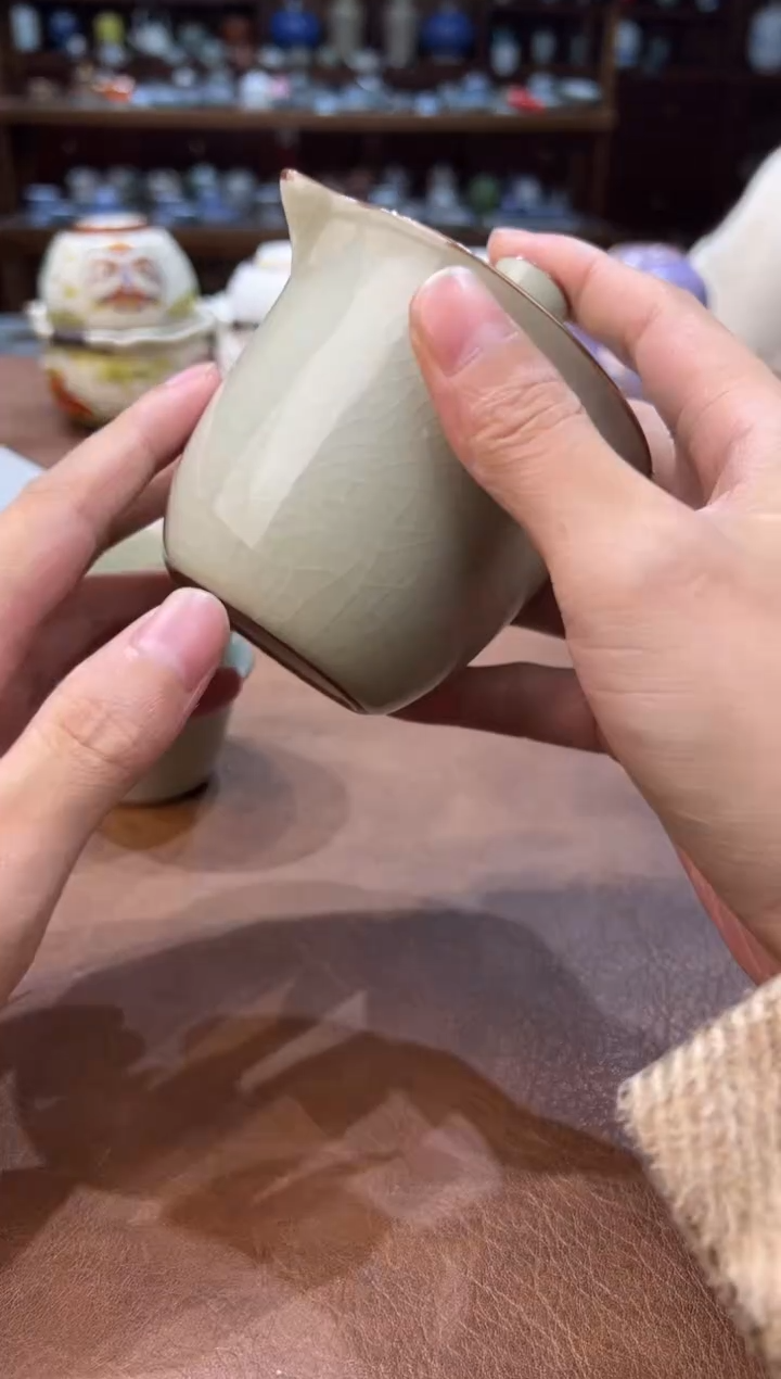 真的很便宜超好看会开片的旅行茶具