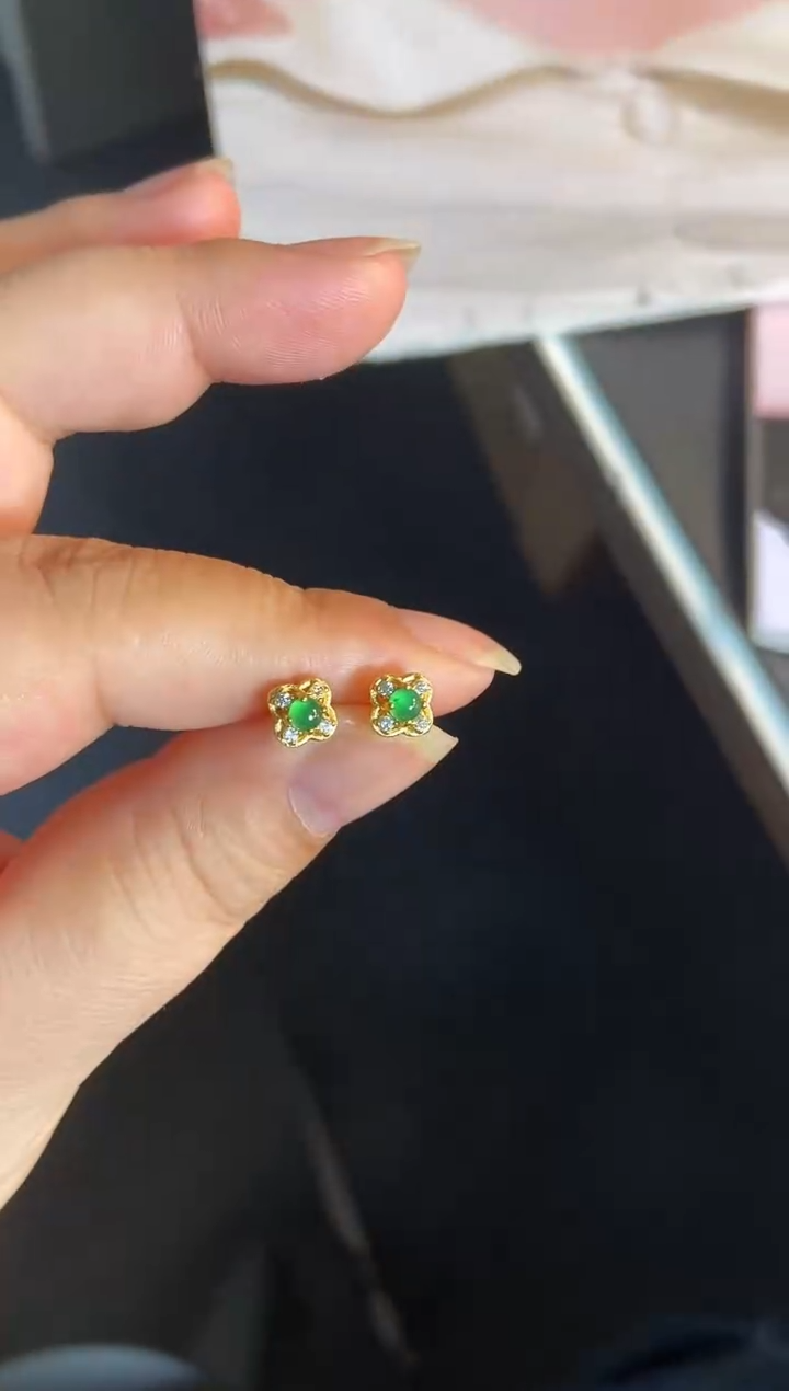 吊坠(不含链)银S925镶嵌翡翠1