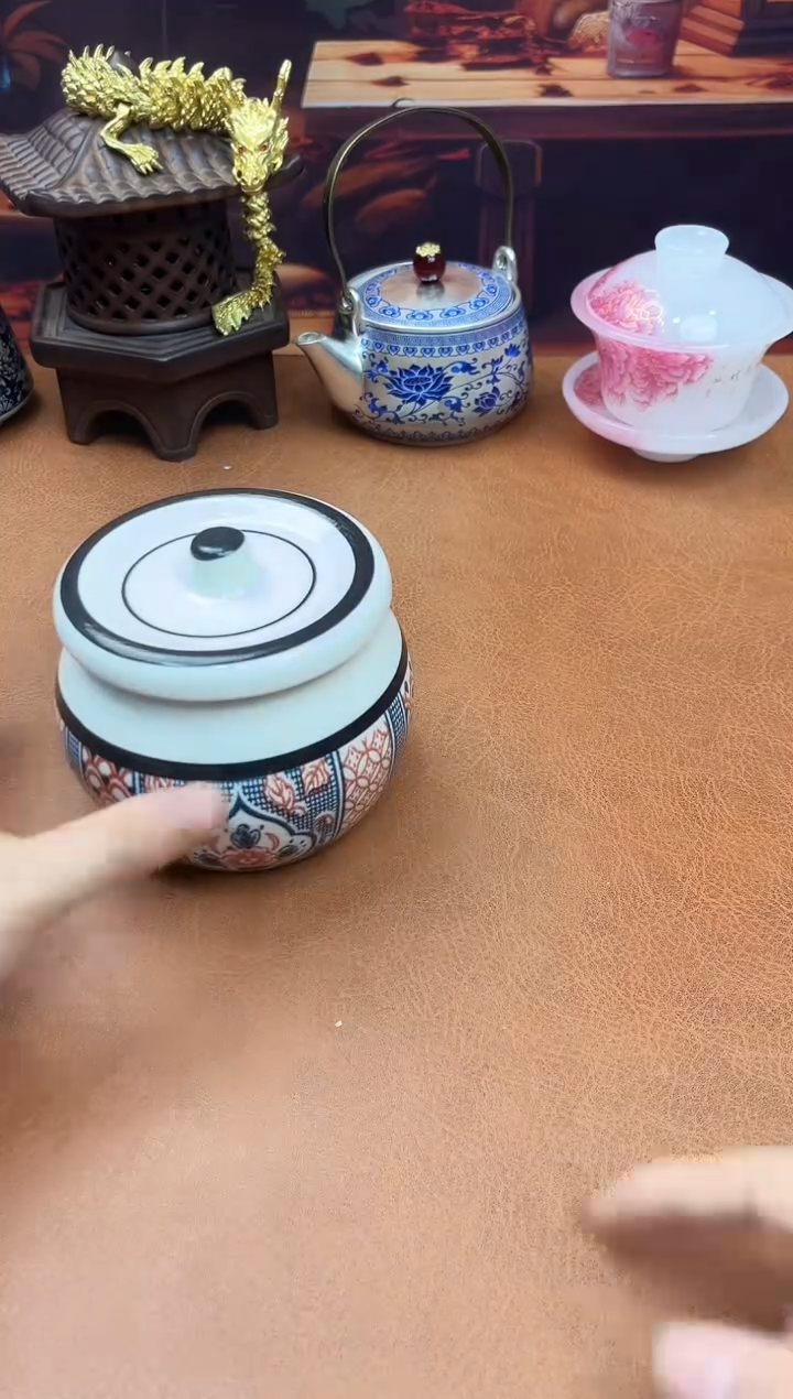 陶瓷茶具摆件旅行套组