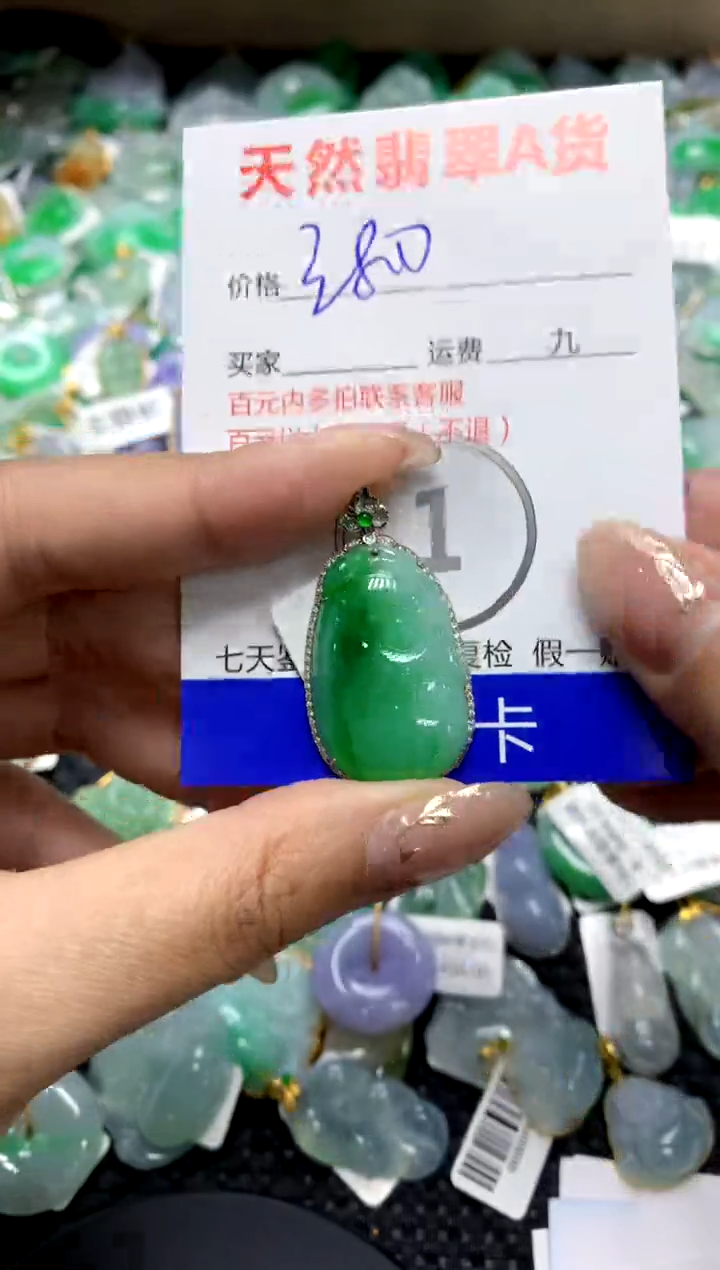 【闪购商品】翡翠颈饰18K金镶嵌111111111111111111