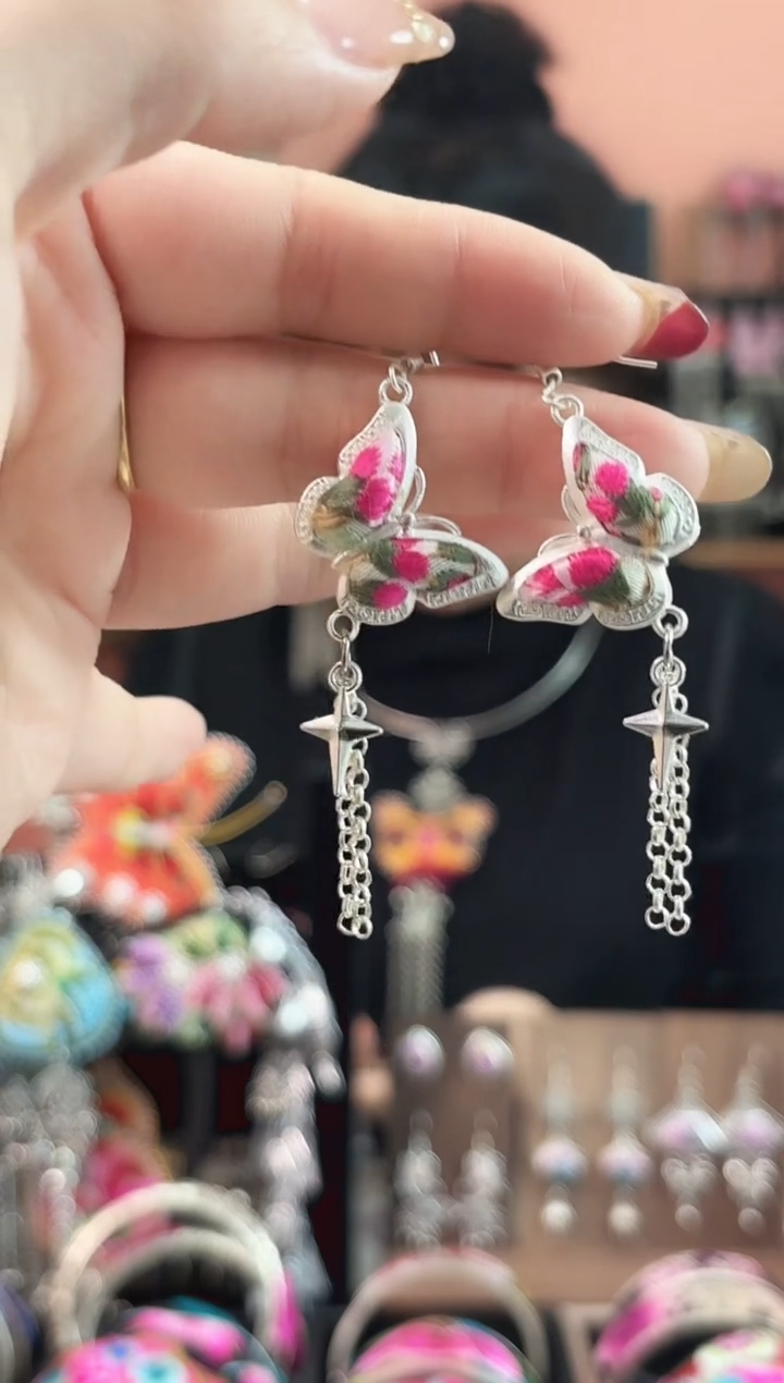 织绣艺枝独绣手工饰品127