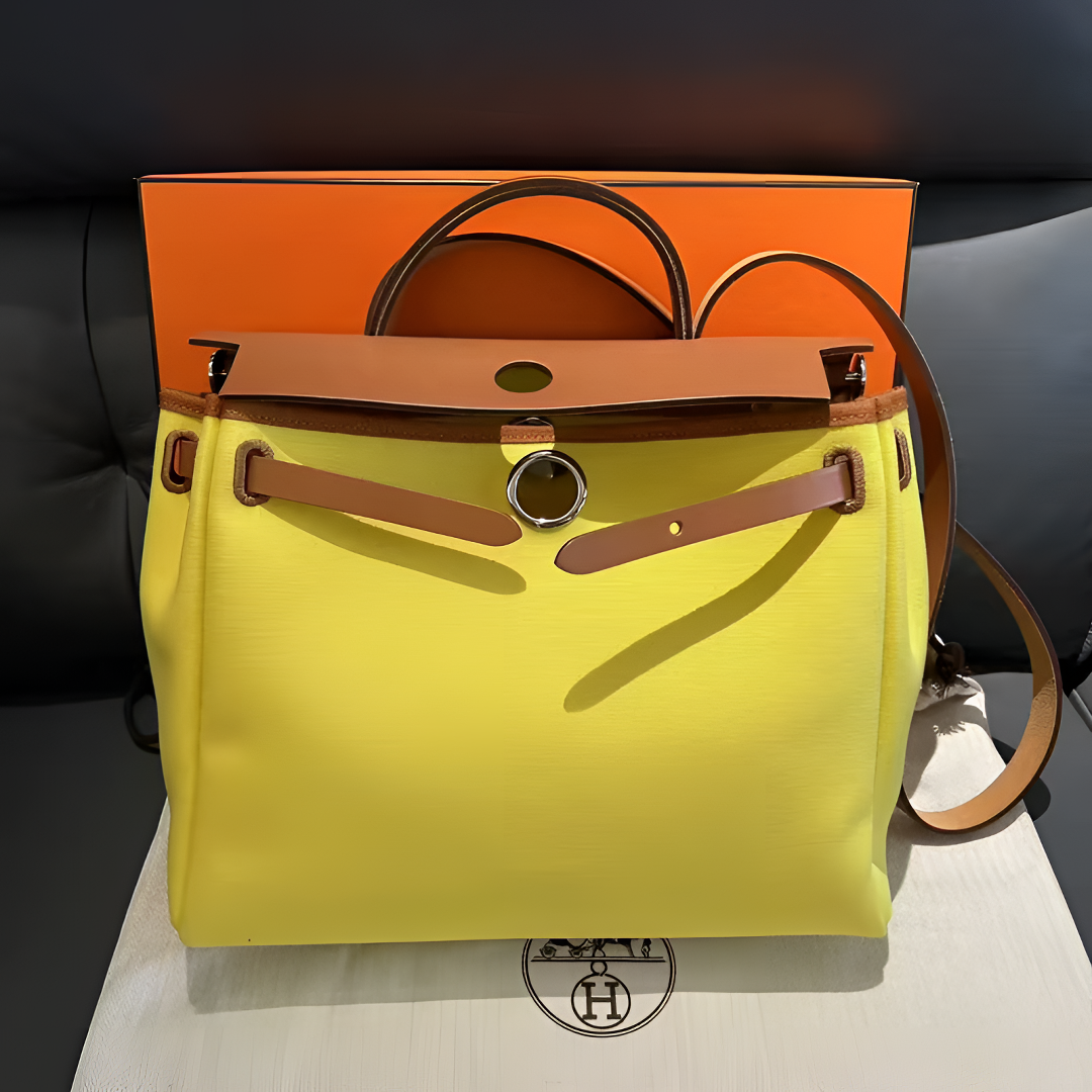 99新 Hermes/爱马仕 【杨贵妃专属】黄色herbag31单肩包