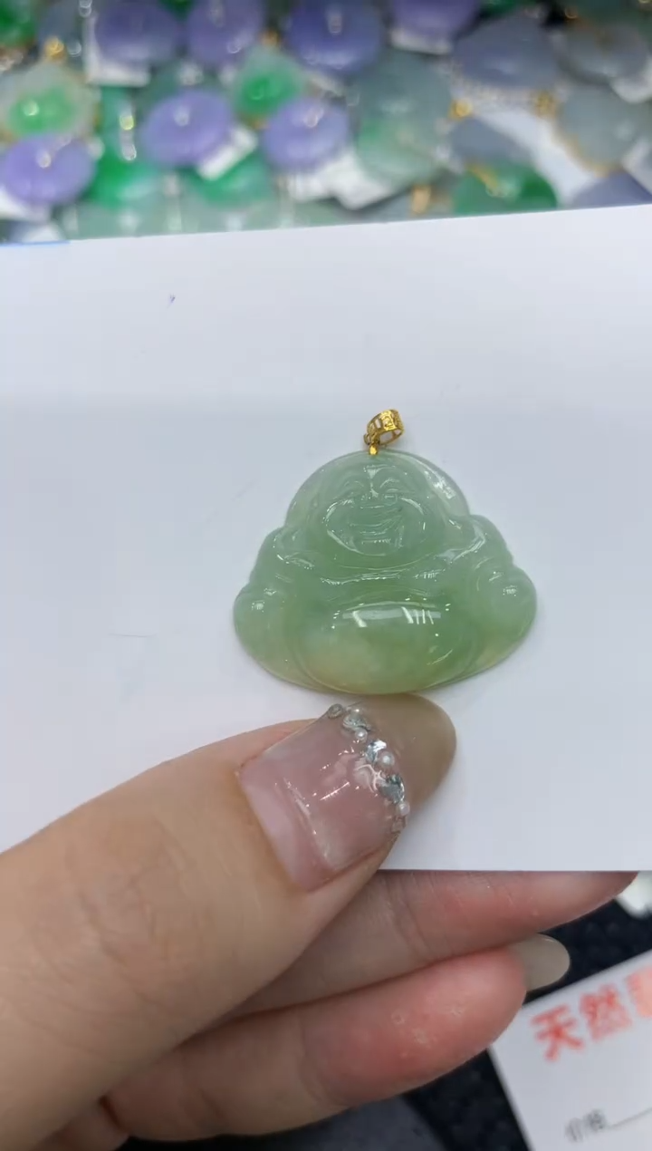 【闪购商品】翡翠颈饰18K金镶嵌222222222