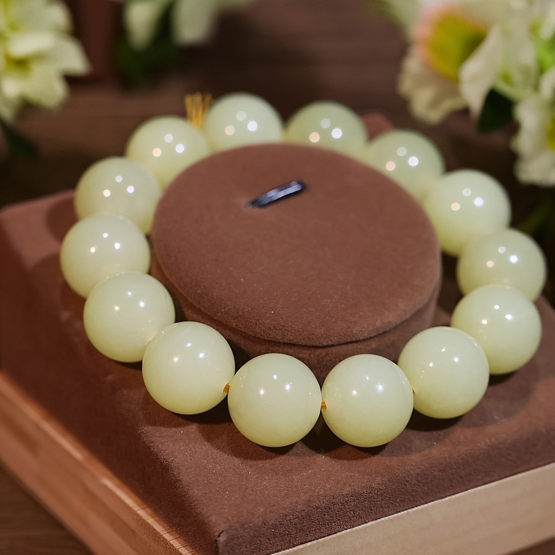 【新疆马爷珠宝】黄玉手串