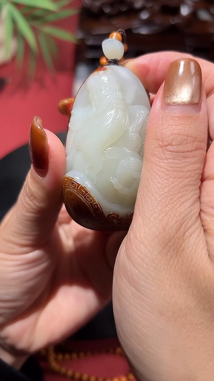 未镶嵌和田玉挂件和田玉关公挂件12
