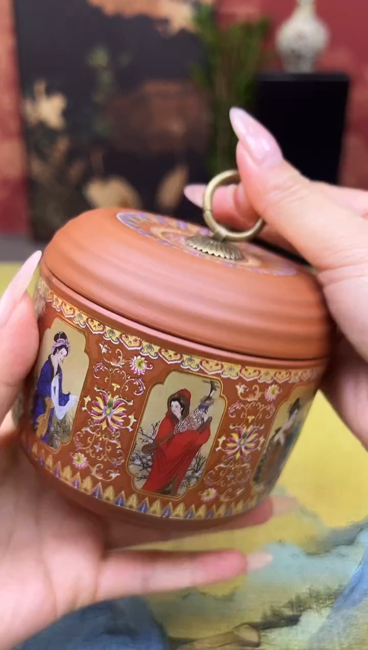 四大美人茶叶罐   