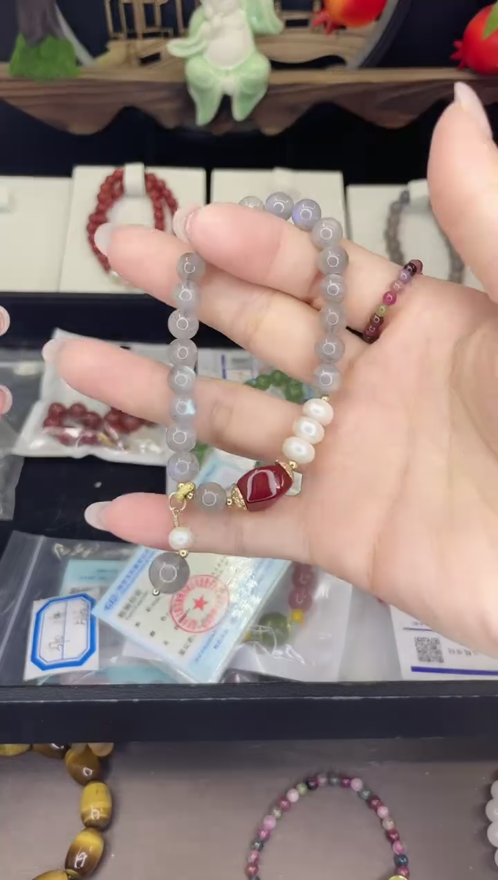 【闪购商品】月光石手链银S925镶嵌月光石手链