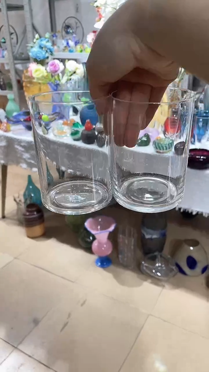 【闪购商品】水晶玻璃2只直筒水杯