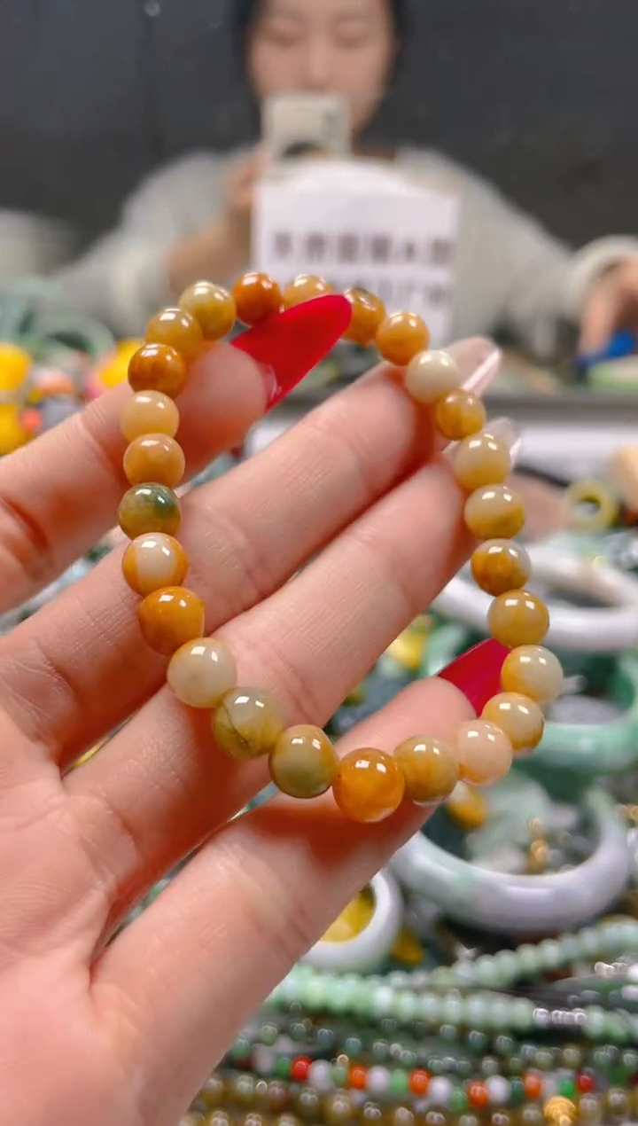【闪购商品】翡翠颈饰未镶嵌7MM/N/翡翠A货一图一物
