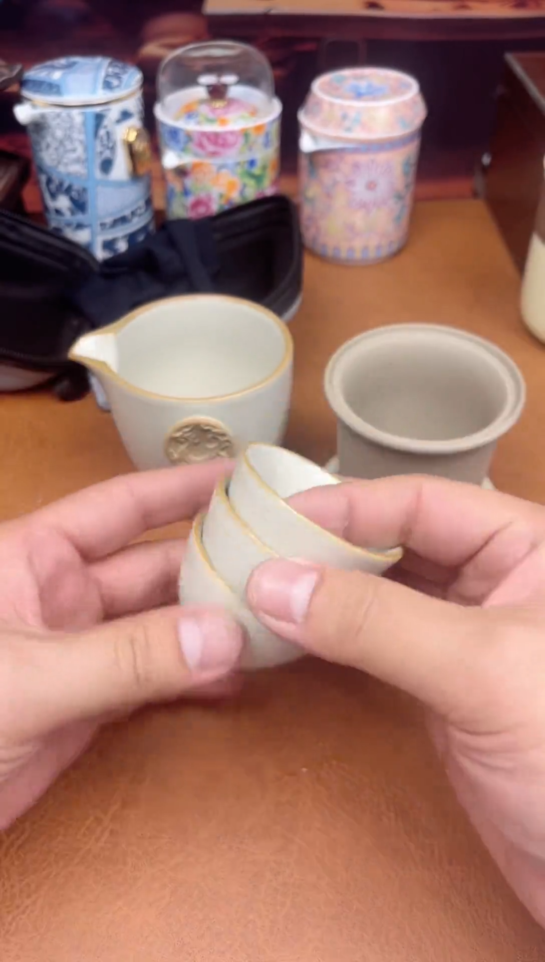 【闪购商品】陶瓷茶具摆件茶叶罐