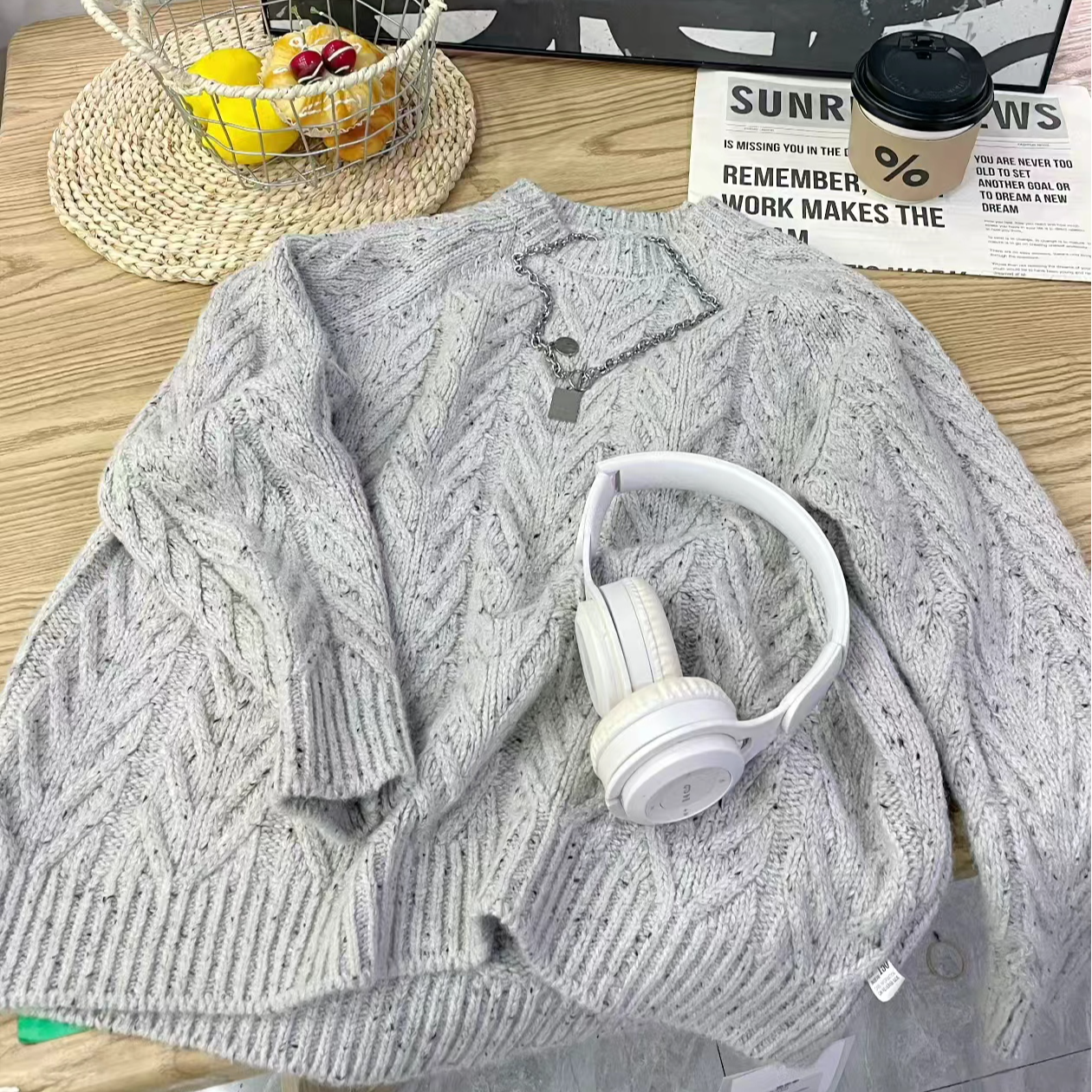 sisikids复古森系男童毛衣男套头翻领加厚开衫针织衫纯my2607