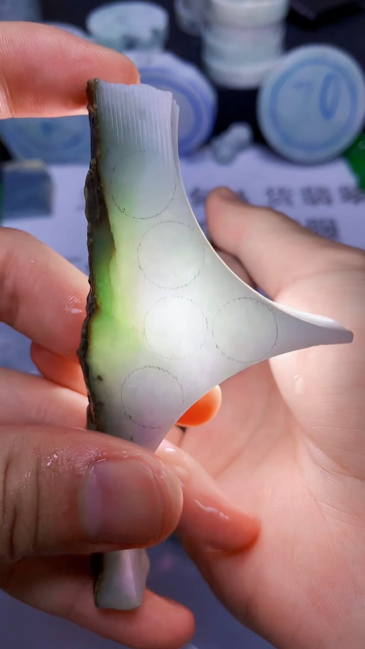 翡翠裸石缅甸天然翡翠A货803