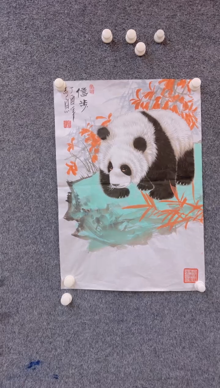 【闪购商品】国画2.2展馆-郑志宗四尺三开-动物31