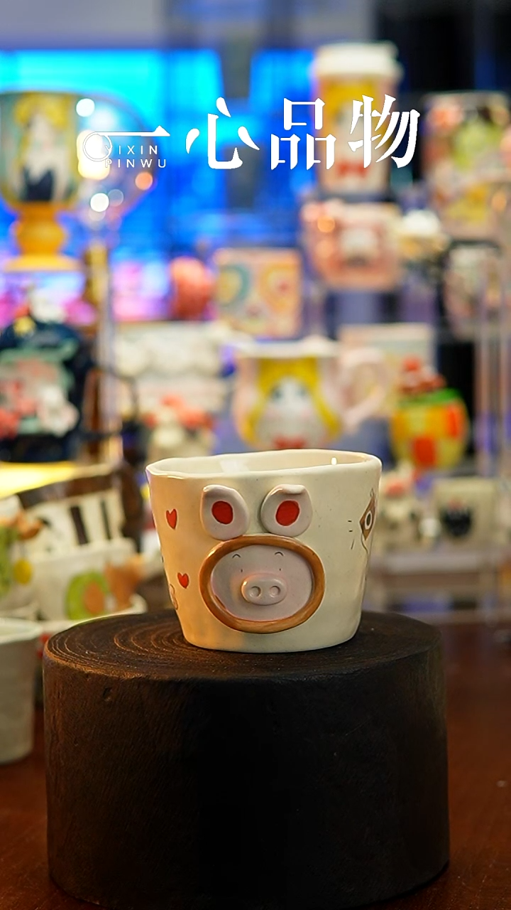 杯子瓷A203景德镇手工手绘杯子摆件
