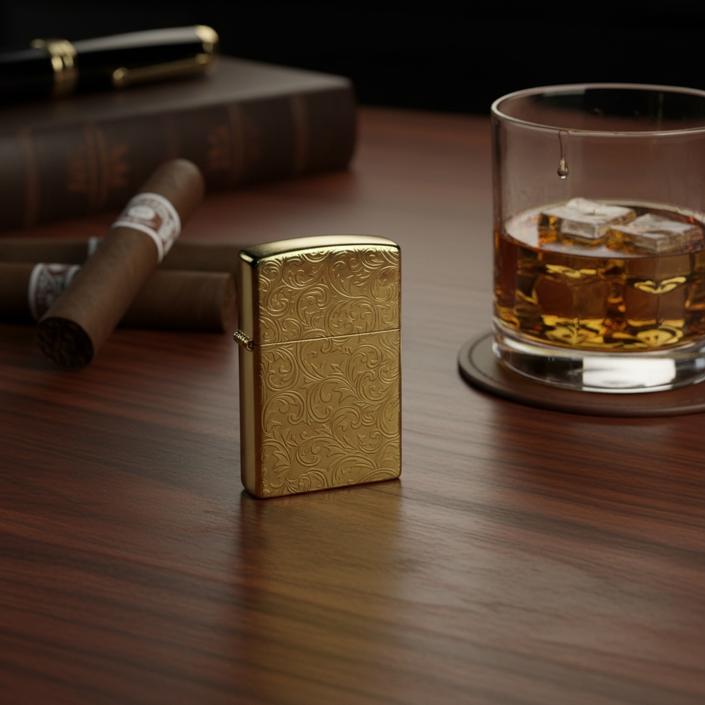 浮雕帝王金唐草煤 油机（礼盒）