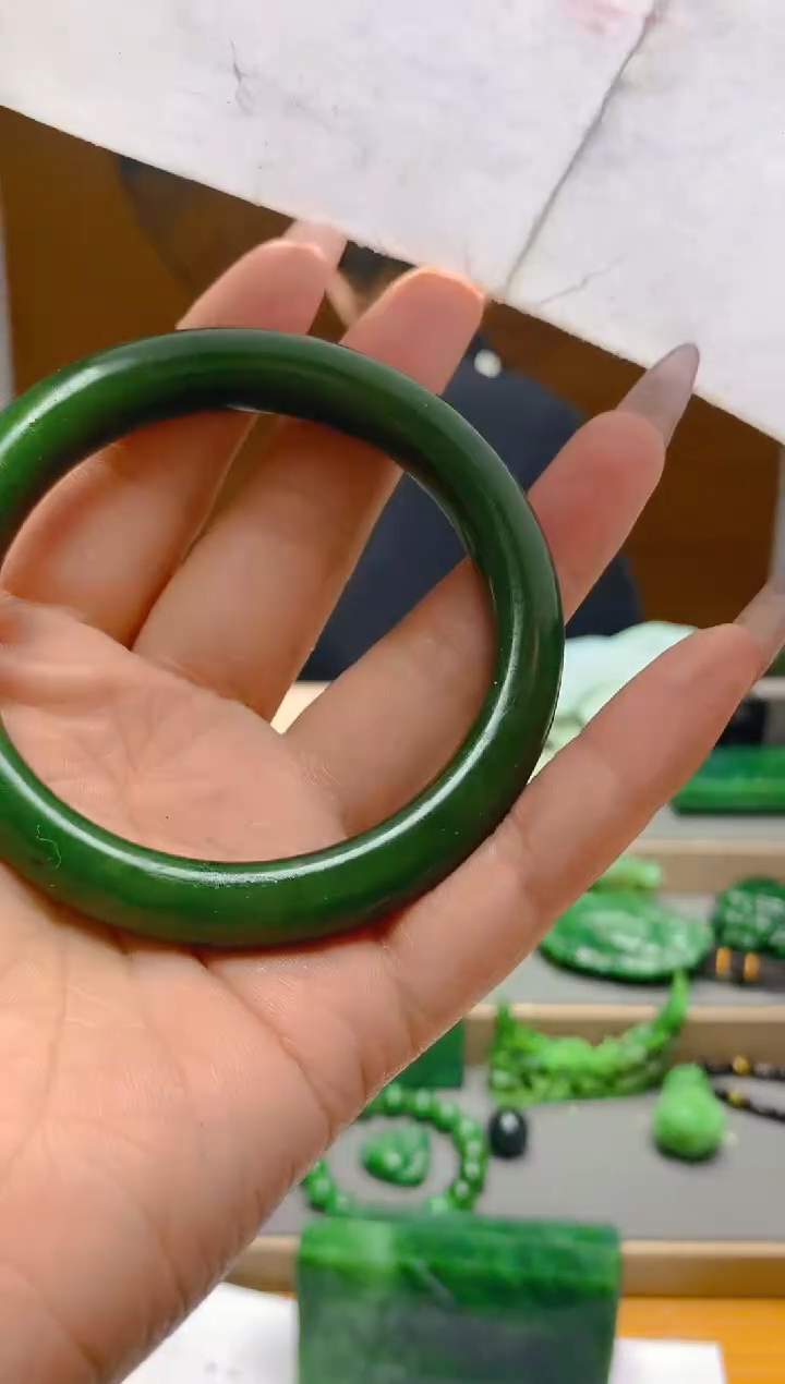 【闪购商品】和田玉（碧玉）手镯未镶嵌5960