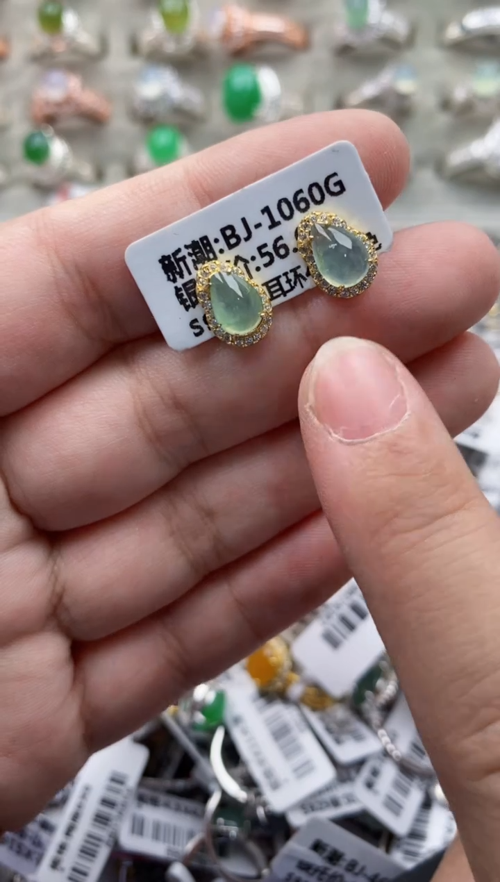 【闪购商品】翡翠戒指银S925镶嵌222222---2