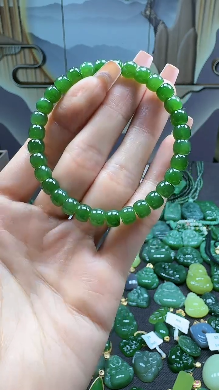 和田玉未镶嵌挂件7+