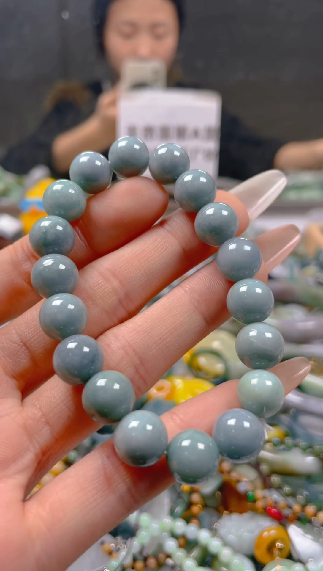 【闪购商品】翡翠颈饰未镶嵌10MM/U/翡翠A货一图一物