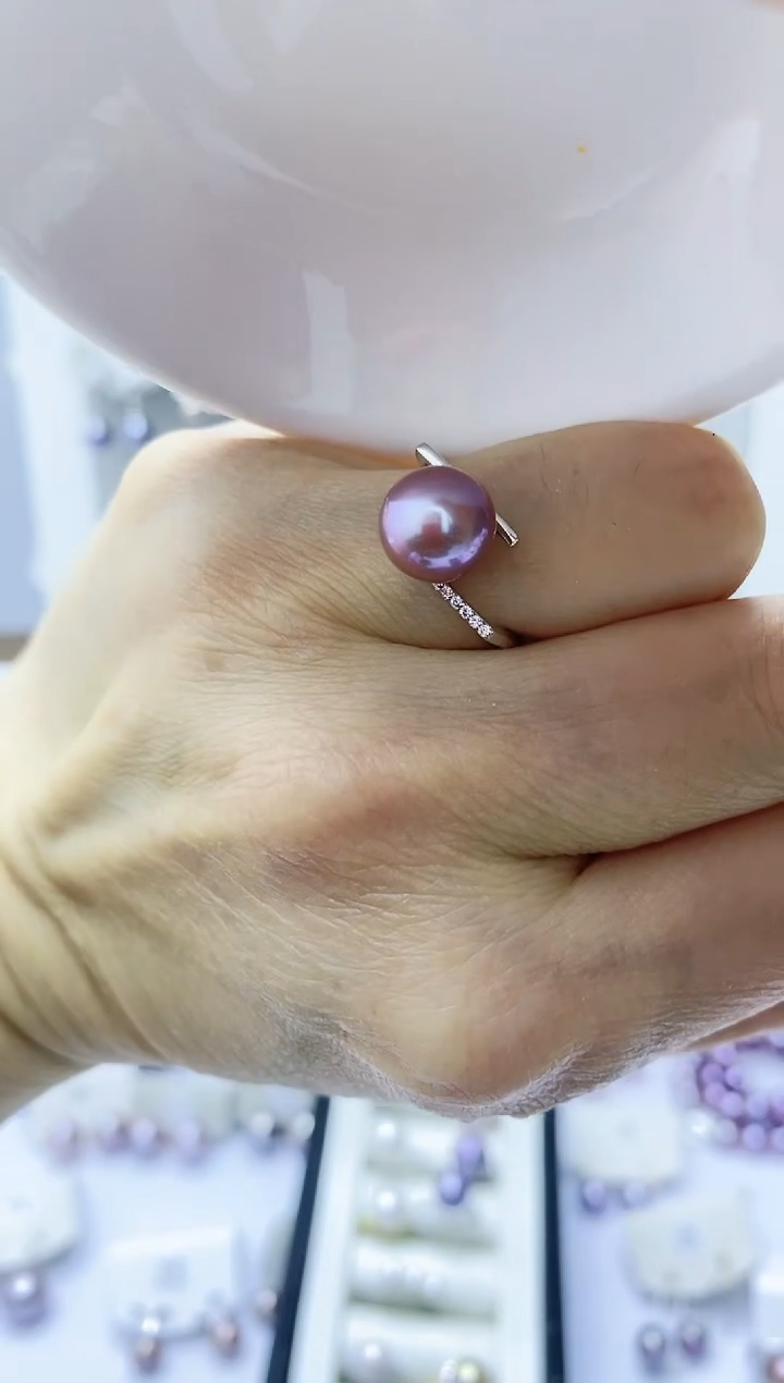 【闪购商品】淡水珍珠戒指银S925镶嵌戒指