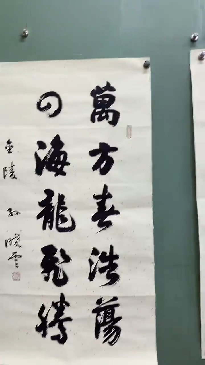 竖款精品六平尺 书法