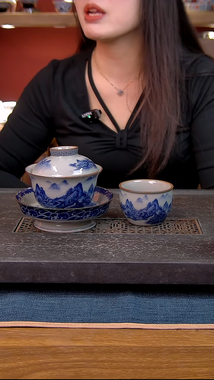 简装家用款2件套 老陶泥开片纹陶瓷茶具