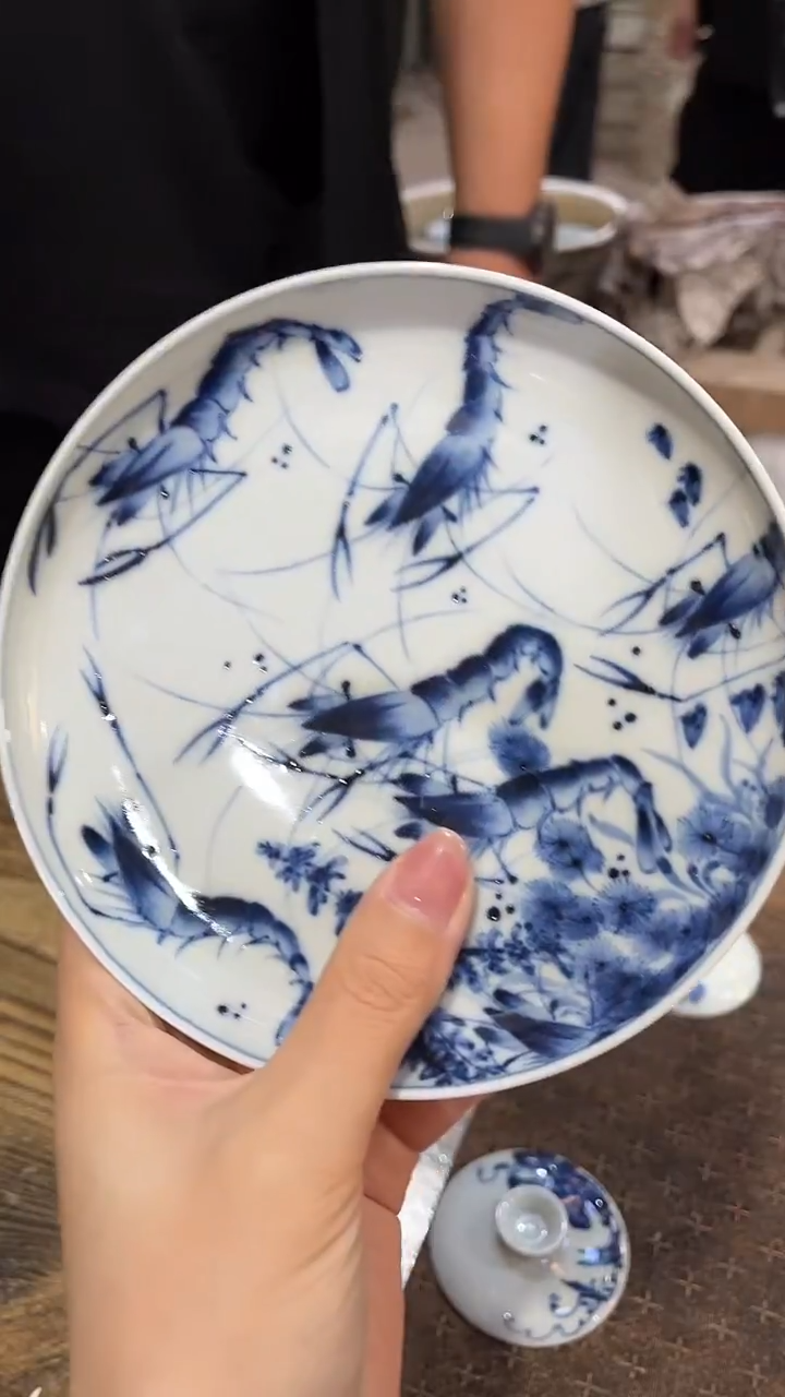 柴窑洪印慕明虾虾壶承