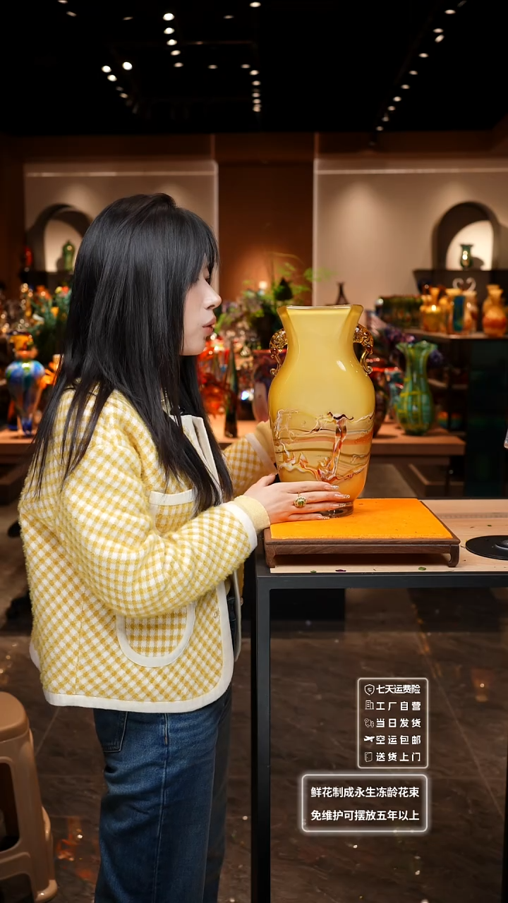 【闪购商品】瓶非遗原创手作艺术摆件花瓶