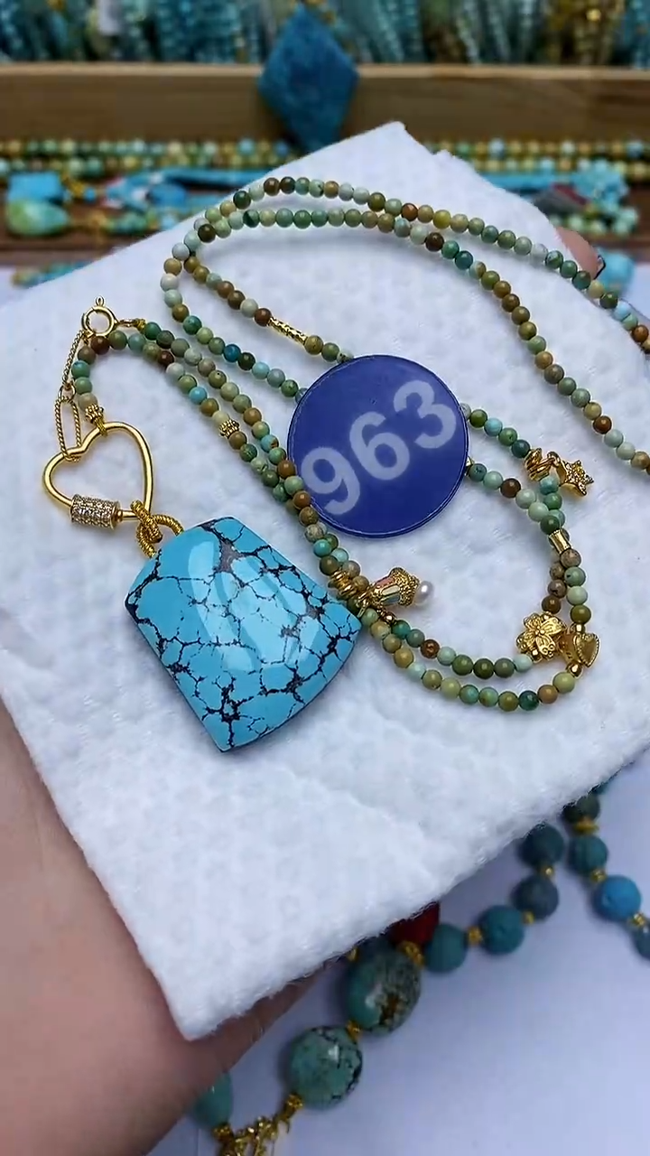 【闪购商品】绿松石项链未镶嵌963