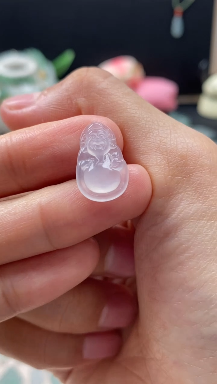 【闪购商品】翡翠颈饰未镶嵌翡翠冰种财神