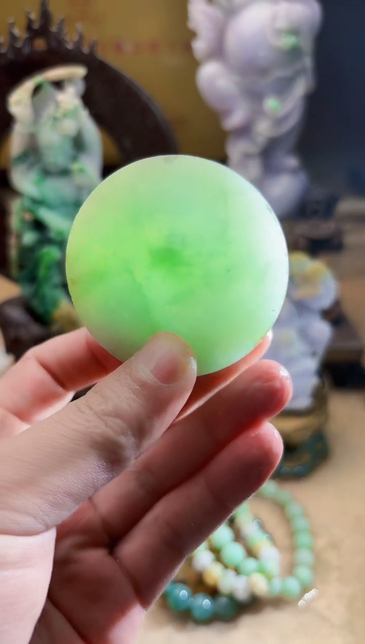 未镶嵌挂件翡翠A货张麦9684多样性