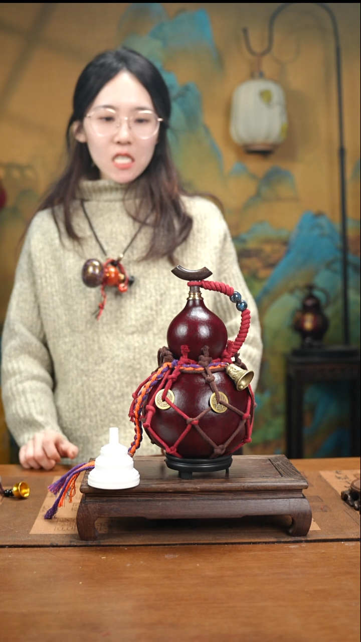 XD087网兜款大漆酒葫芦（现货现发）