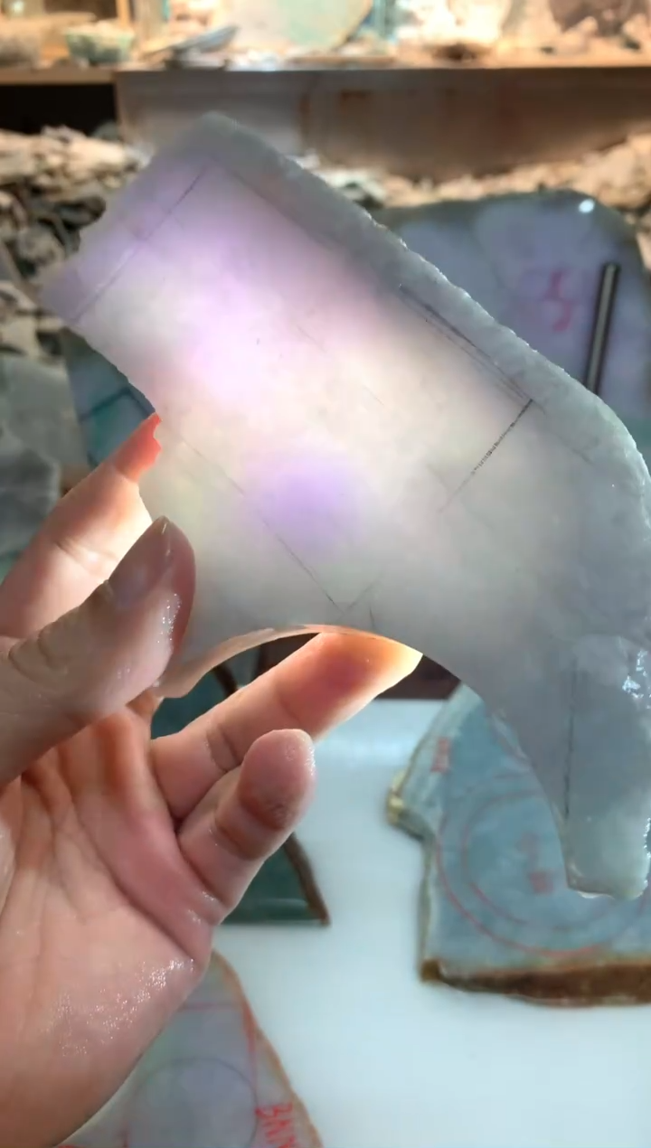 裸石翡翠0朗0翡翠珠宝135