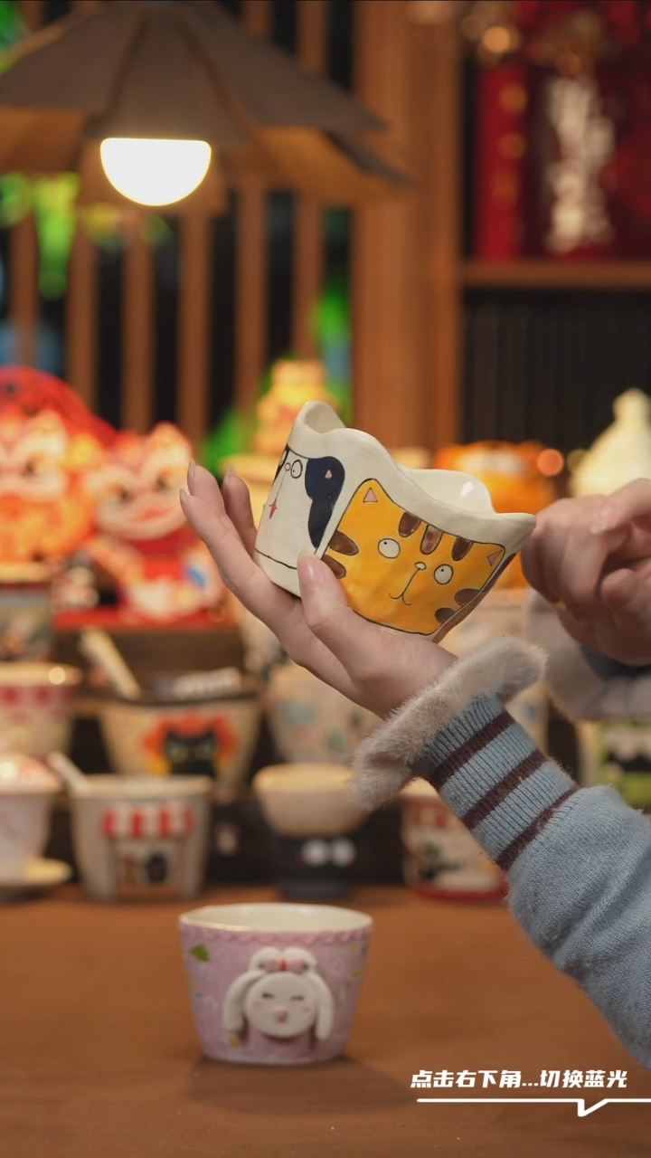 【闪购商品】杯子A231创意手绘陶瓷水杯