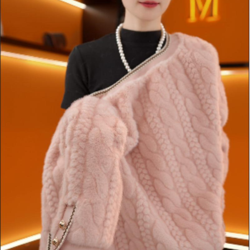 YY-2025轻奢时尚雪兰貂外套